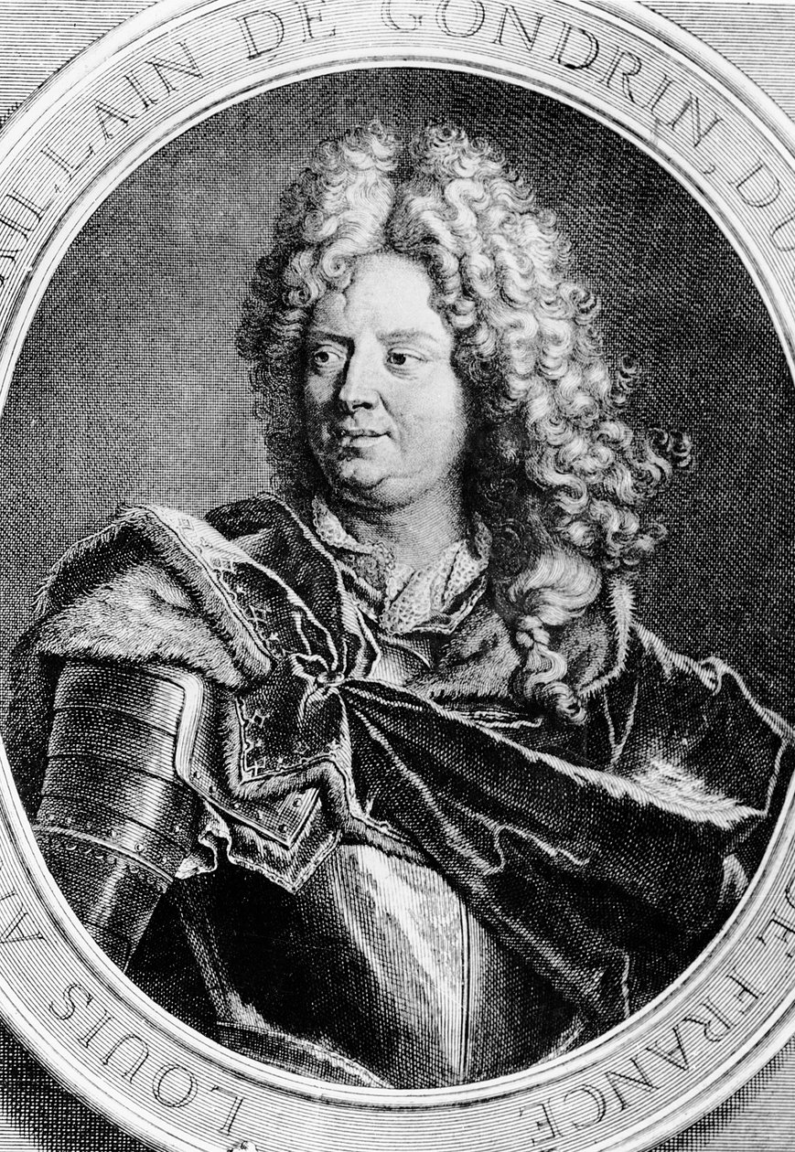 Louis Antoine de Pardaillan de Gondrin door Jean Audran