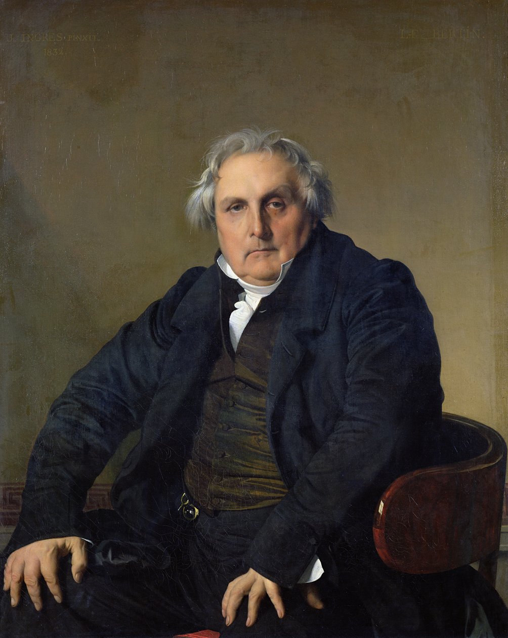 Louis-Francois Bertin (1766-1841) door Jean Auguste Dominique Ingres