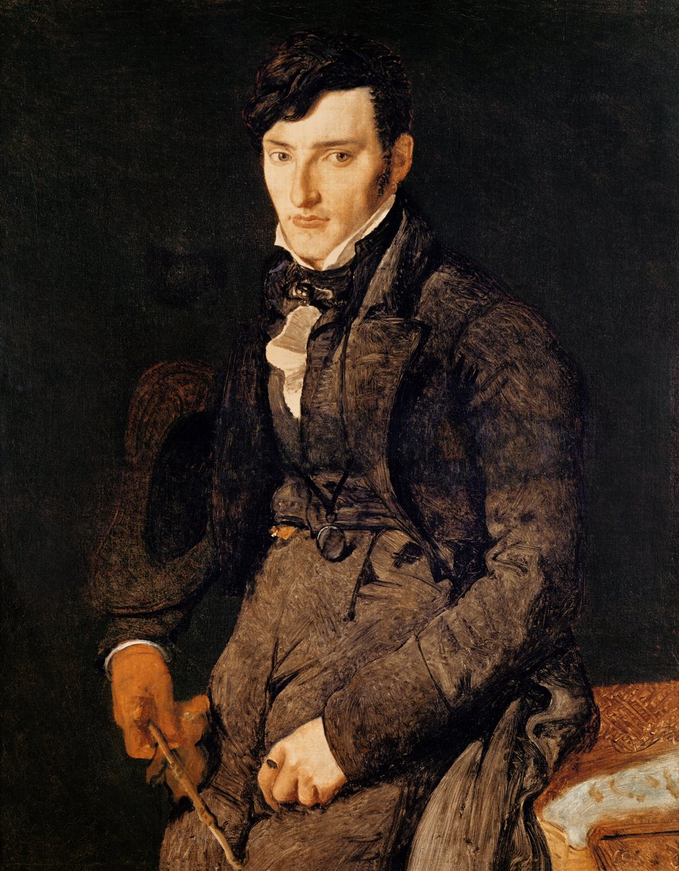 Portret van Jean-Pierre-Francois Gilibert (1783-1850) door Jean Auguste Dominique Ingres