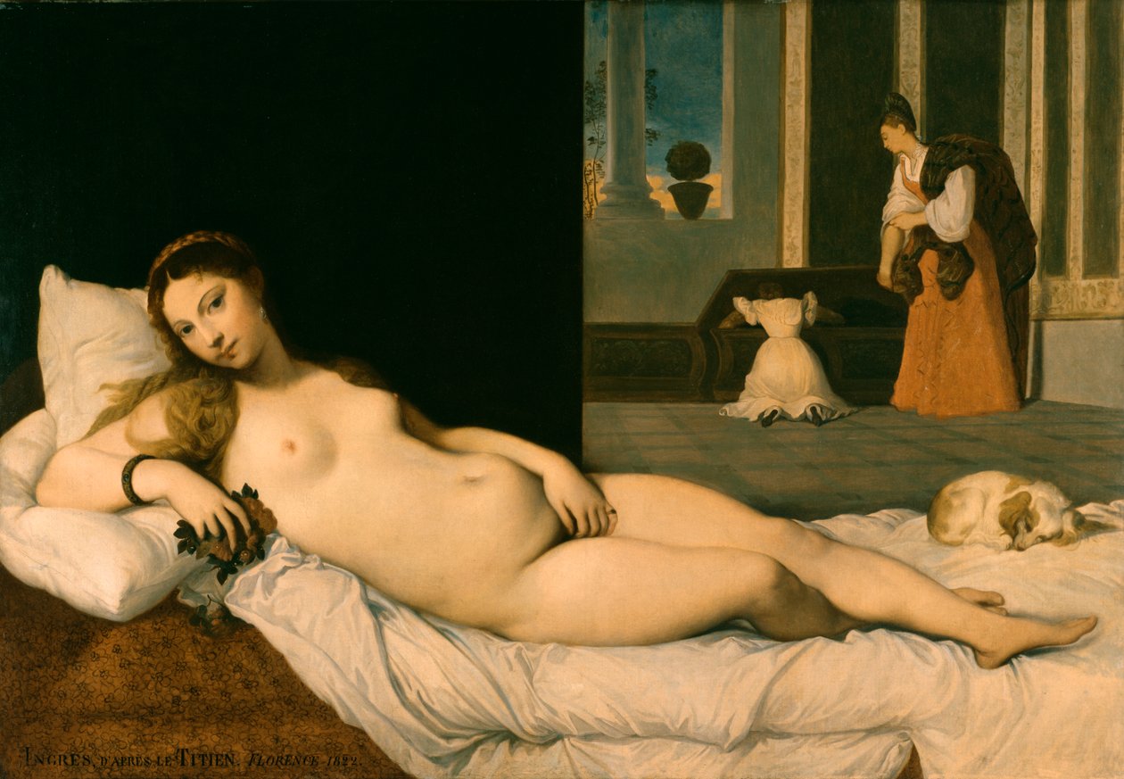 Liggende Venus door Jean Auguste Dominique Ingres