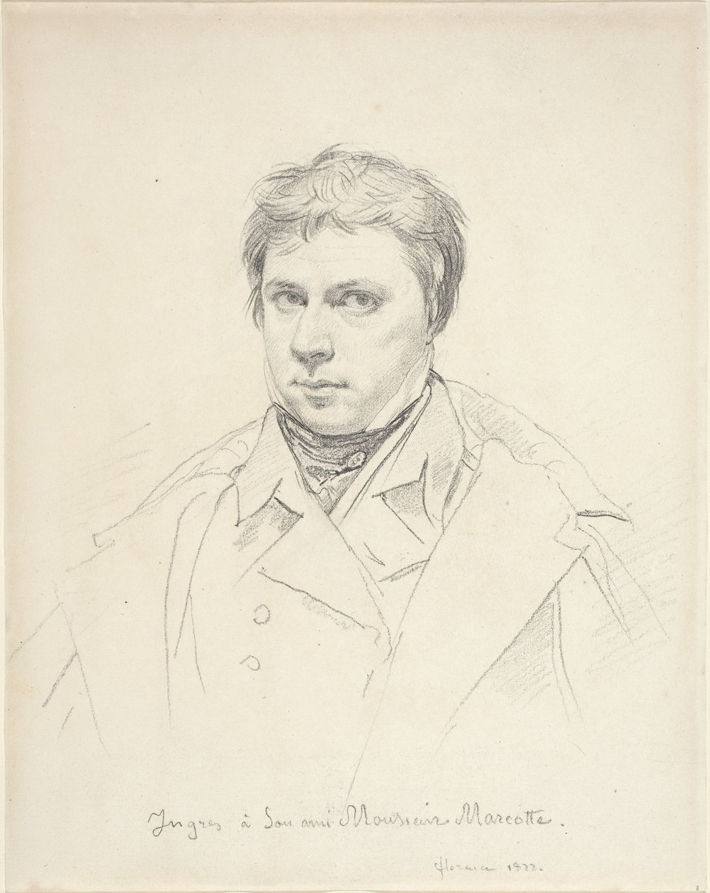 Zelfportret, 1822 door Jean Auguste Dominique Ingres