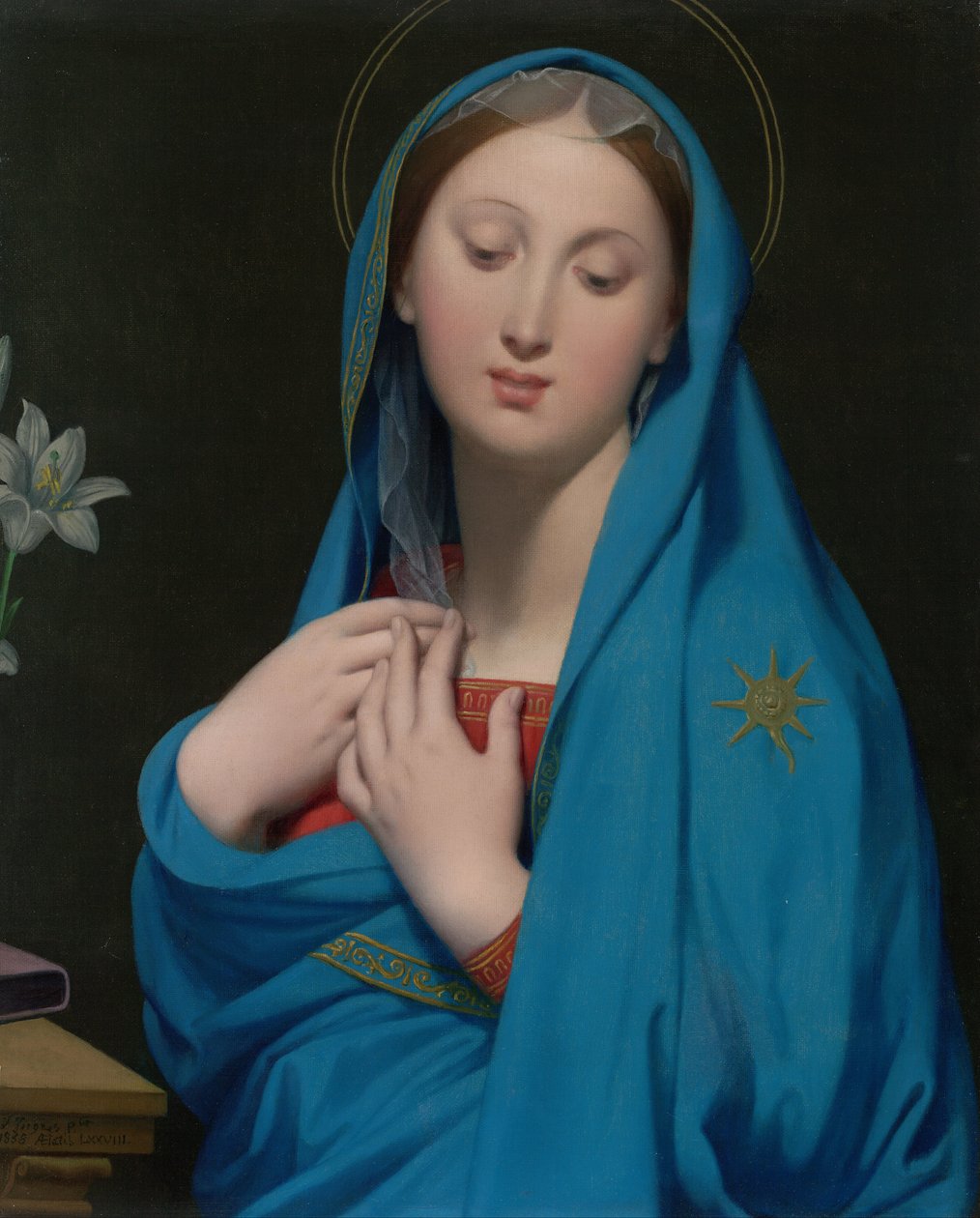 Maagd van de adoptie door Jean Auguste Dominique Ingres
