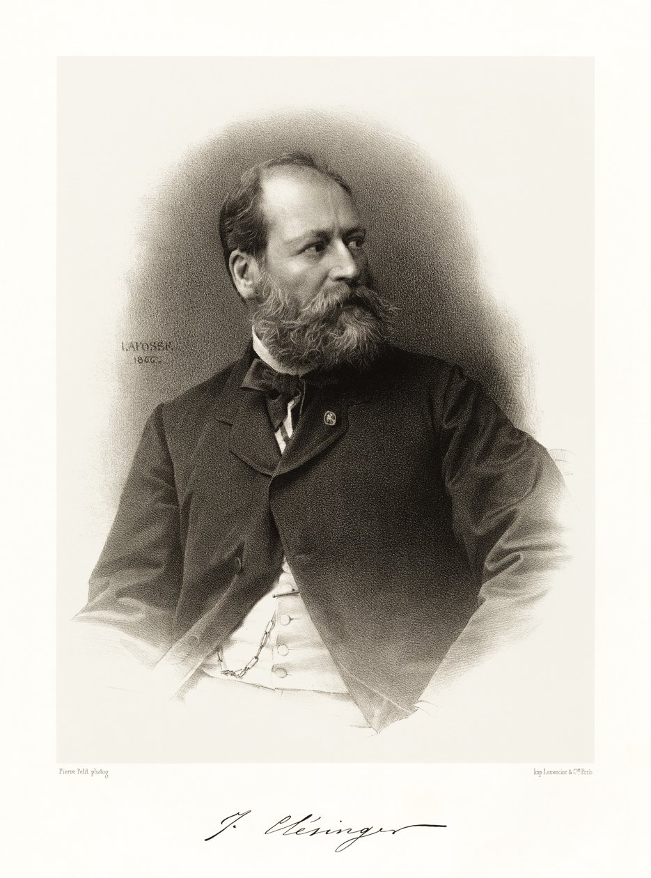 Auguste Clésinger, 1865-66 door Jean Baptiste Adolphe Lafosse