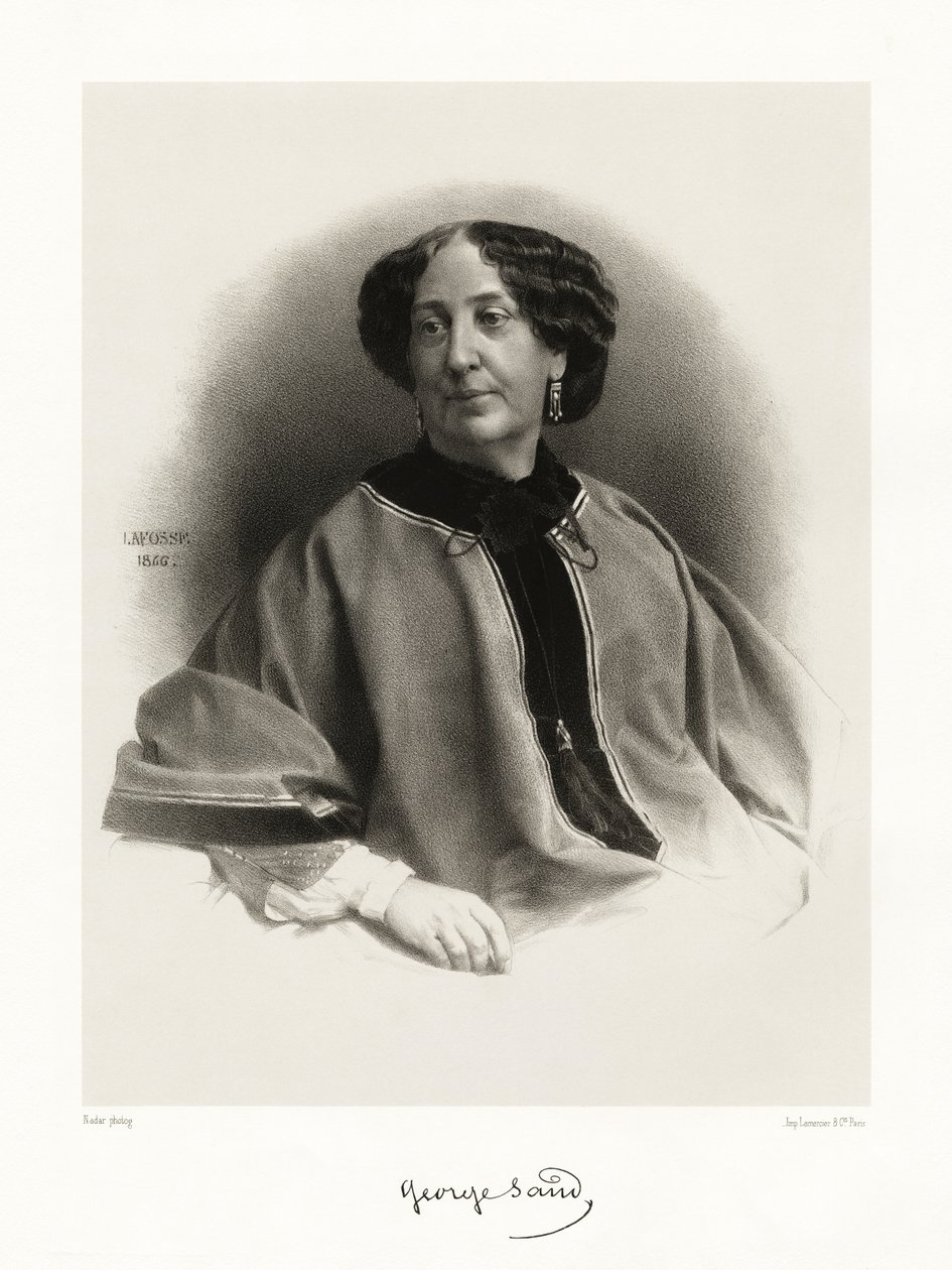 Georges Sand door Jean Baptiste Adolphe Lafosse