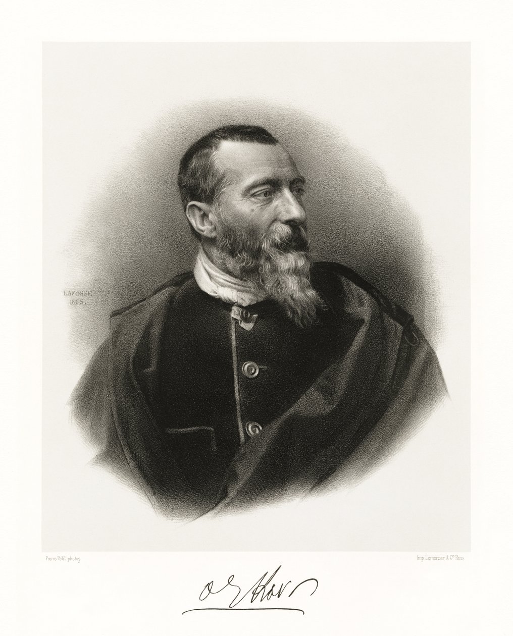 Jean Baptiste Alphonse Karr door Jean Baptiste Adolphe Lafosse