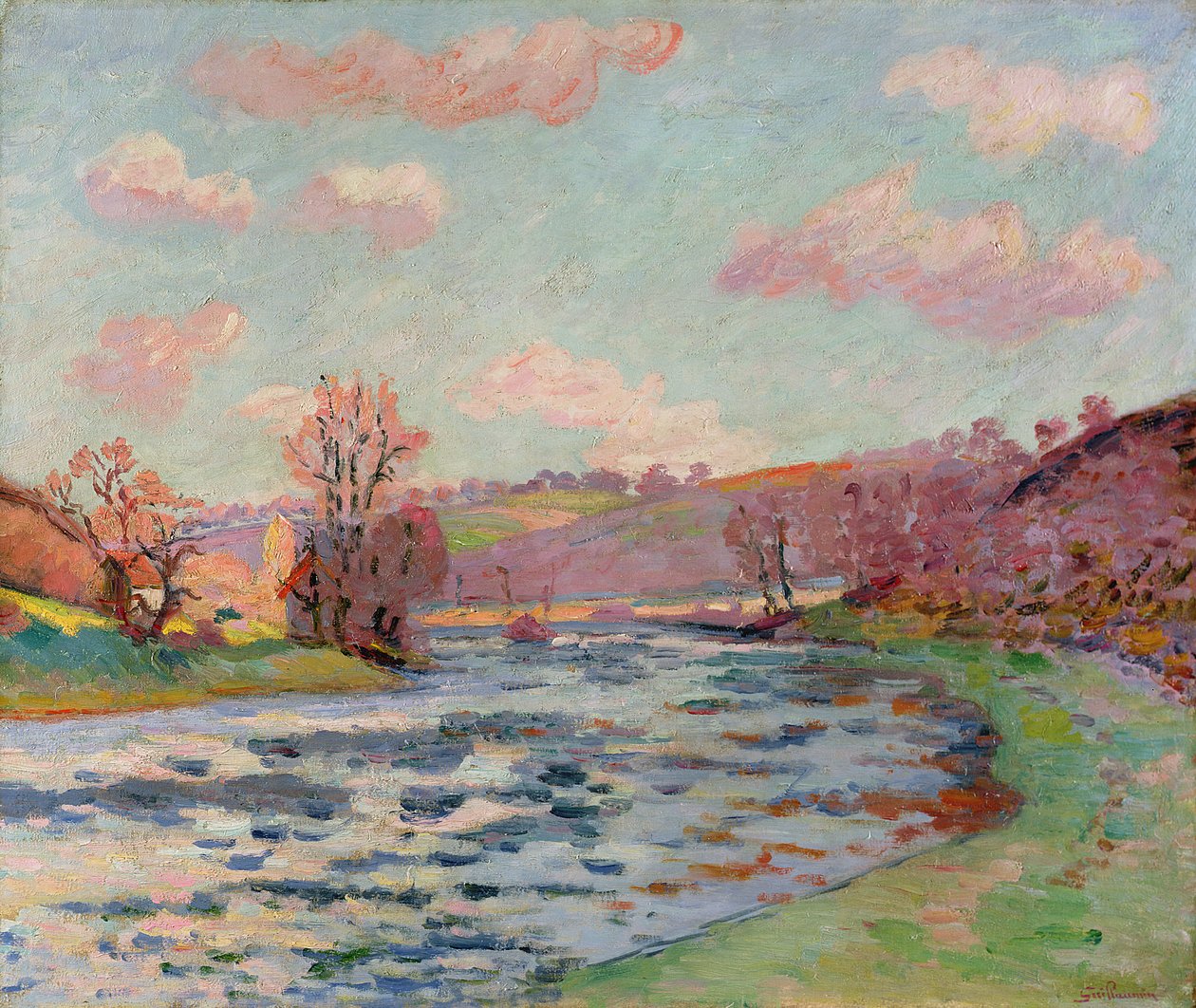 Oevers van de Creuse, Limousin, c.1912 door Jean Baptiste Armand Guillaumin