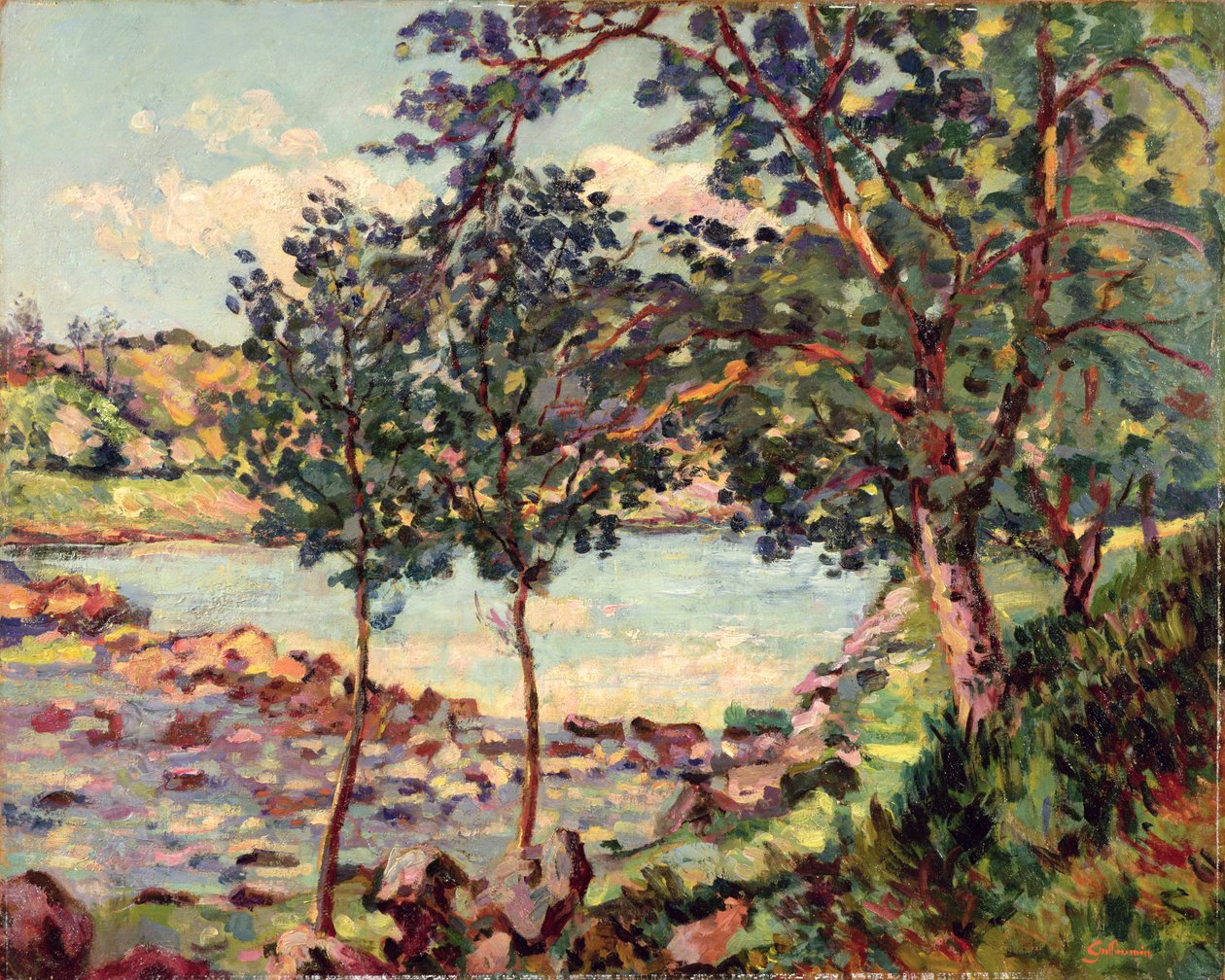 Landschap met een Meer door Jean Baptiste Armand Guillaumin