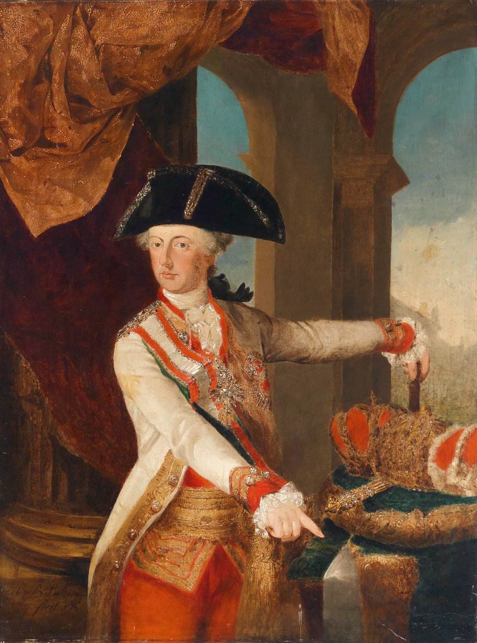 Keizer Joseph II. (1741-1790) door Jean Baptiste Bellemans