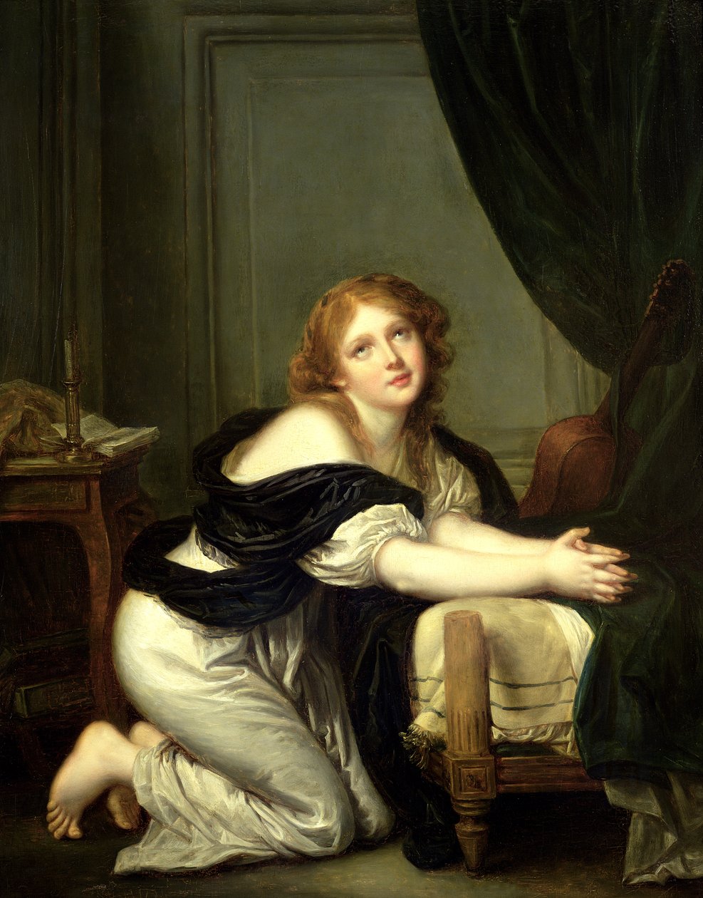 Ochtendgebed door Jean Baptiste Greuze