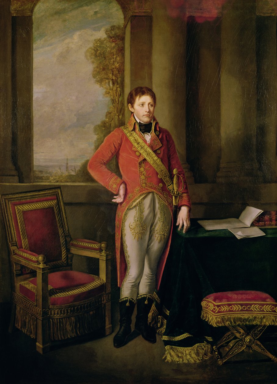 Napoleon Bonaparte (1769-1821) als Eerste Consul, 1799-1805 door Jean Baptiste Greuze