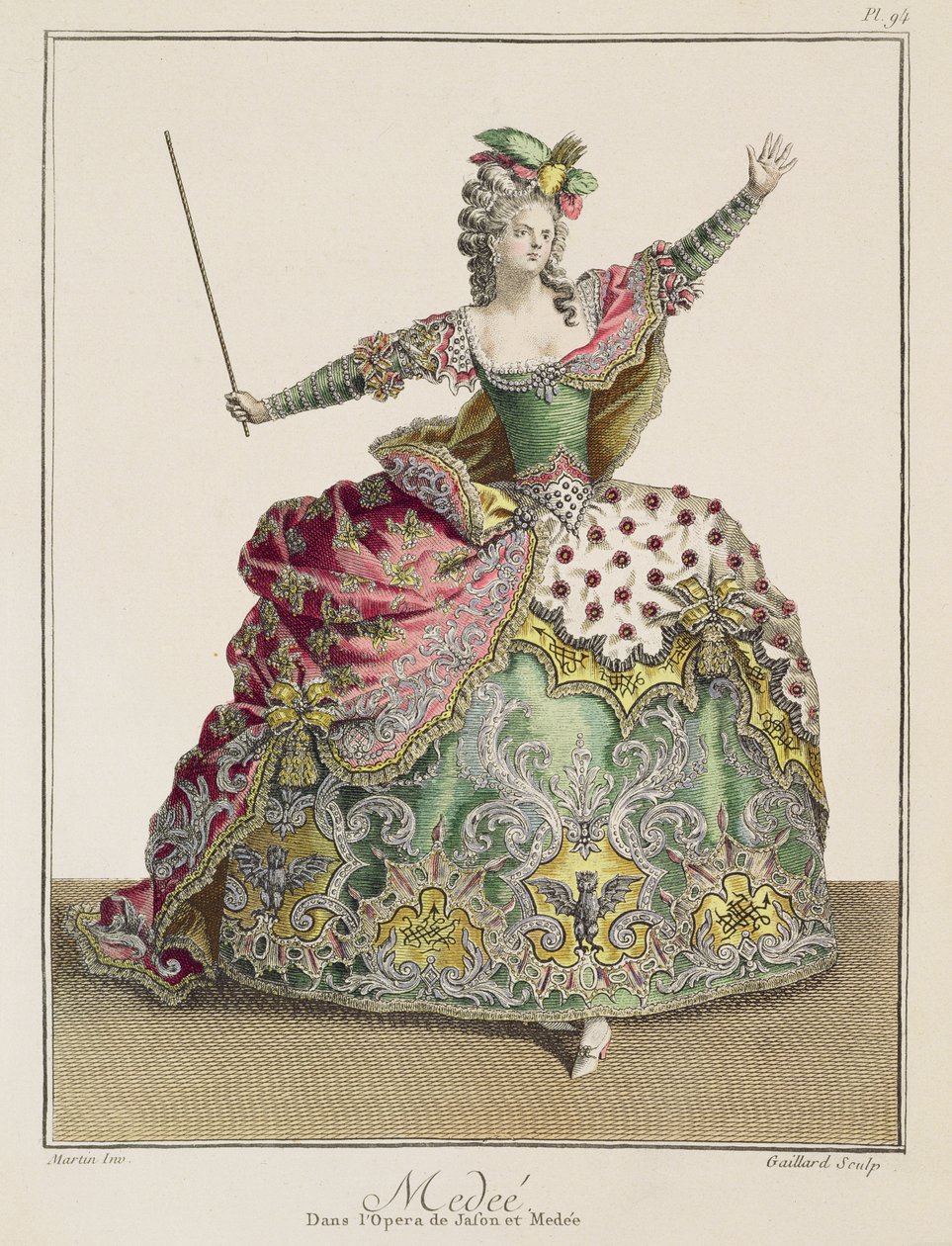 Kostuum voor Medea in de opera 
