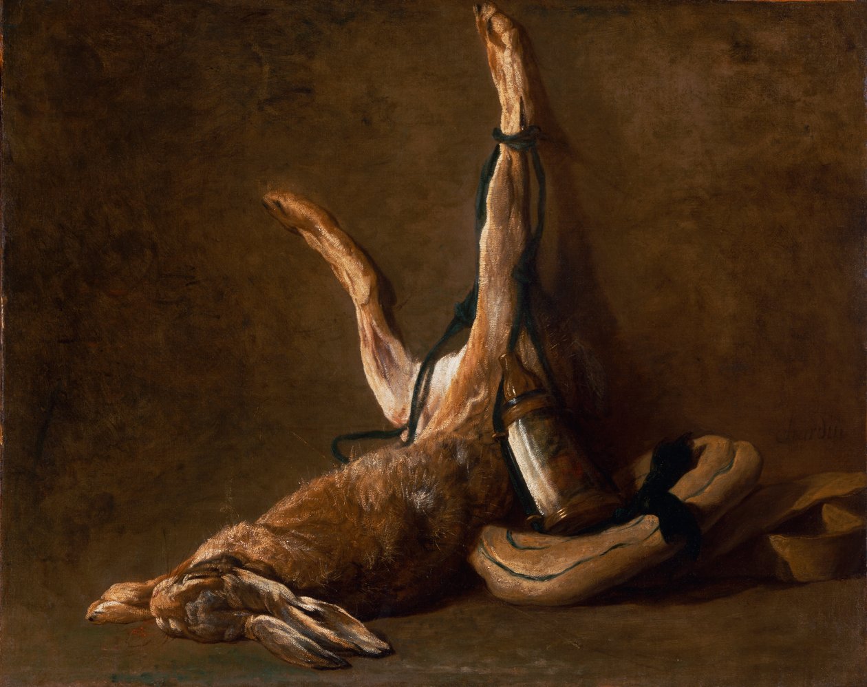 Stilleven met een Haas door Jean Baptiste Simeon Chardin
