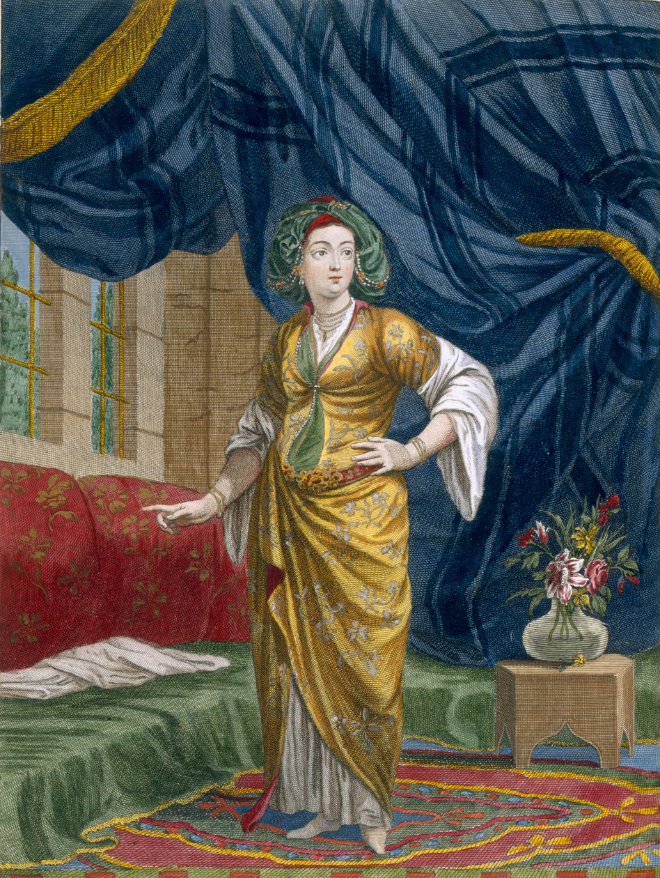 Griekse Vrouw in haar Appartement, ca. 1708 door Jean Baptiste Vanmour
