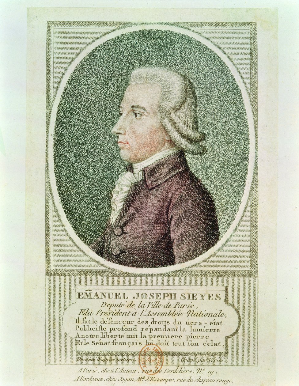 Emmanuel Joseph Sieyes (1748-1836) door Jean Baptiste Verite