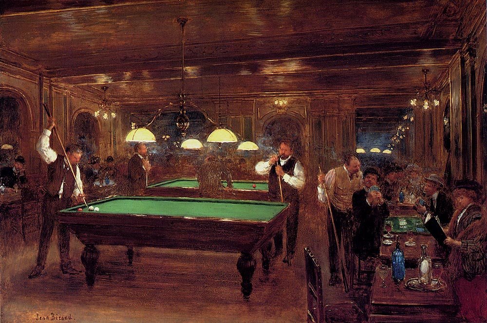 Het Biljart door Jean Beraud