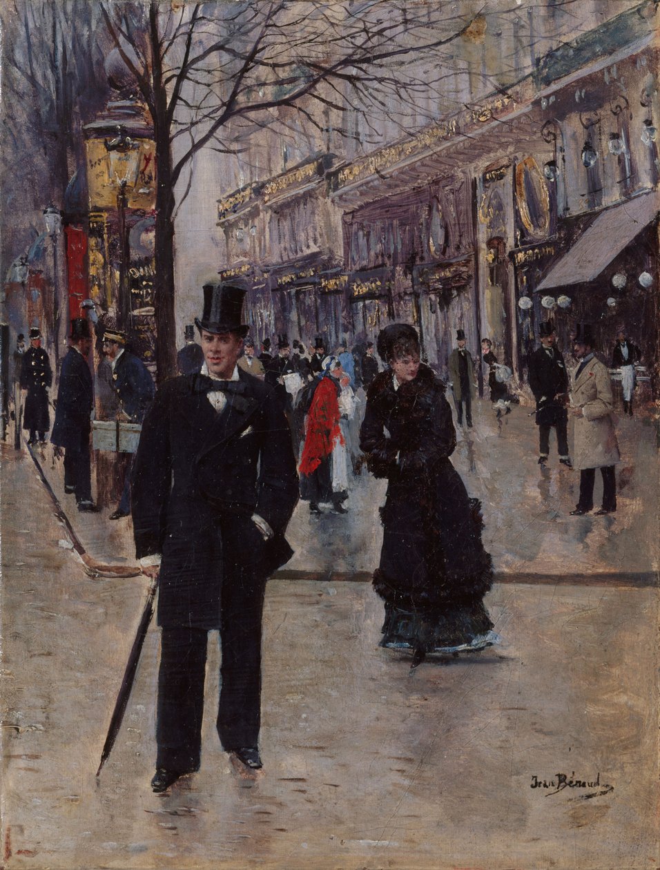 Op de Boulevard door Jean Beraud