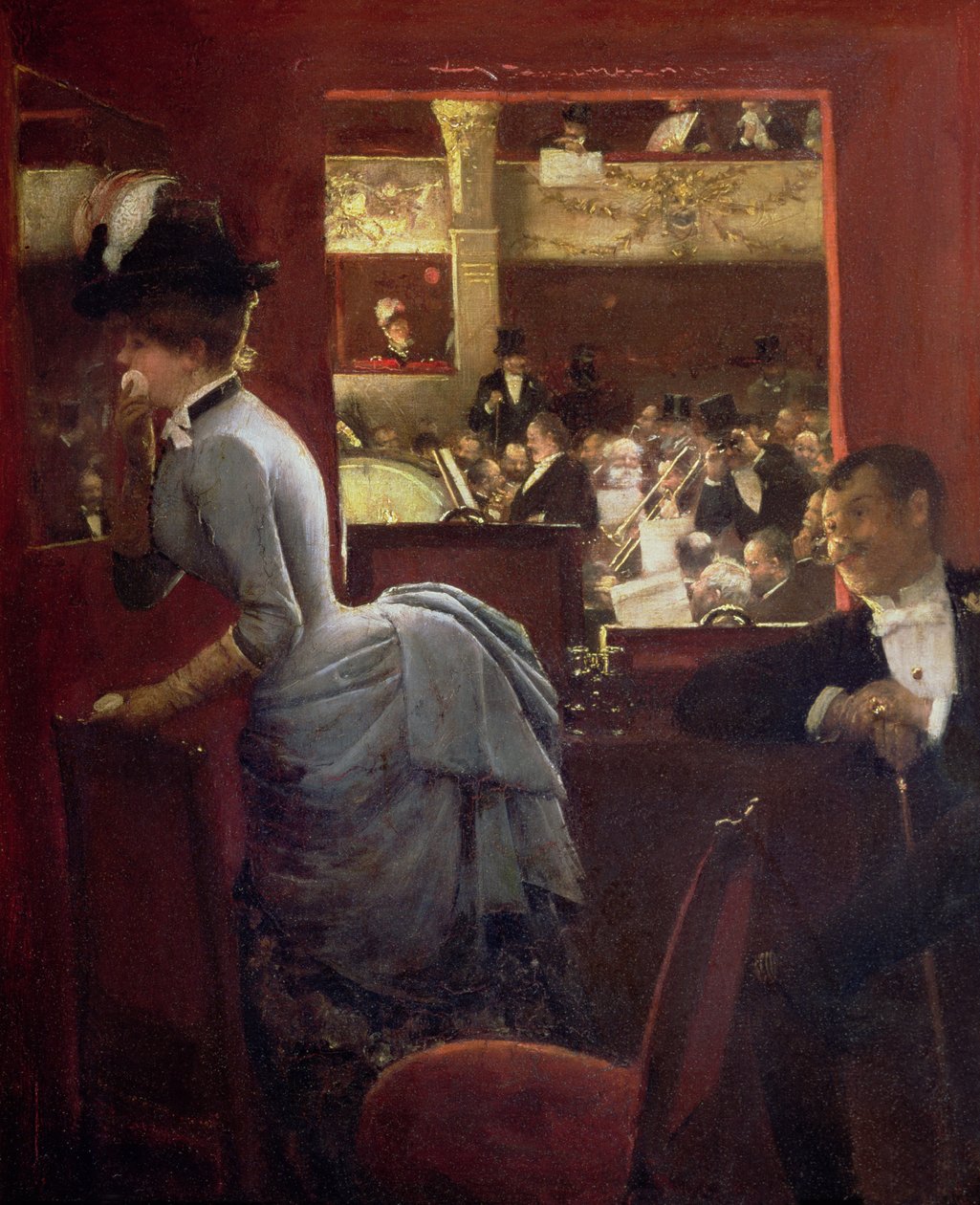 De doos bij de stallen, c.1883 door Jean Beraud
