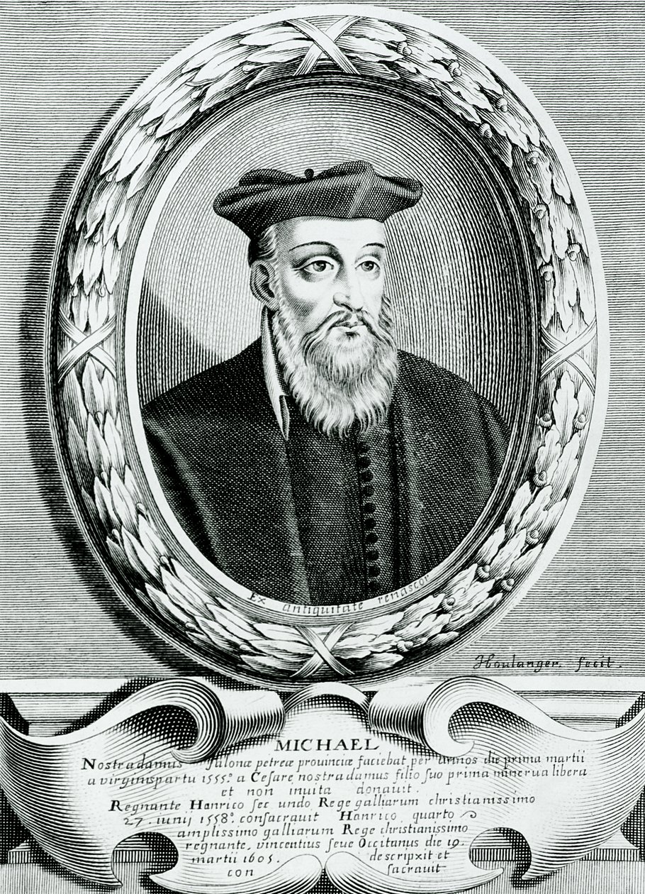 Portret van Michel de Nostredame (Nostradamus) (1503-66) door Jean Boulanger