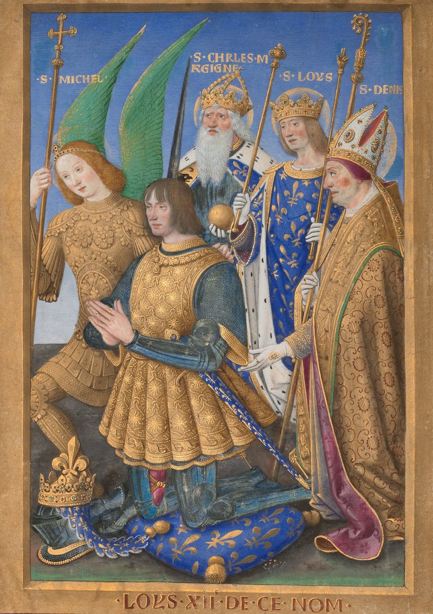 Lodewijk XII van Frankrijk Knielend in Gebed door Jean Bourdichon