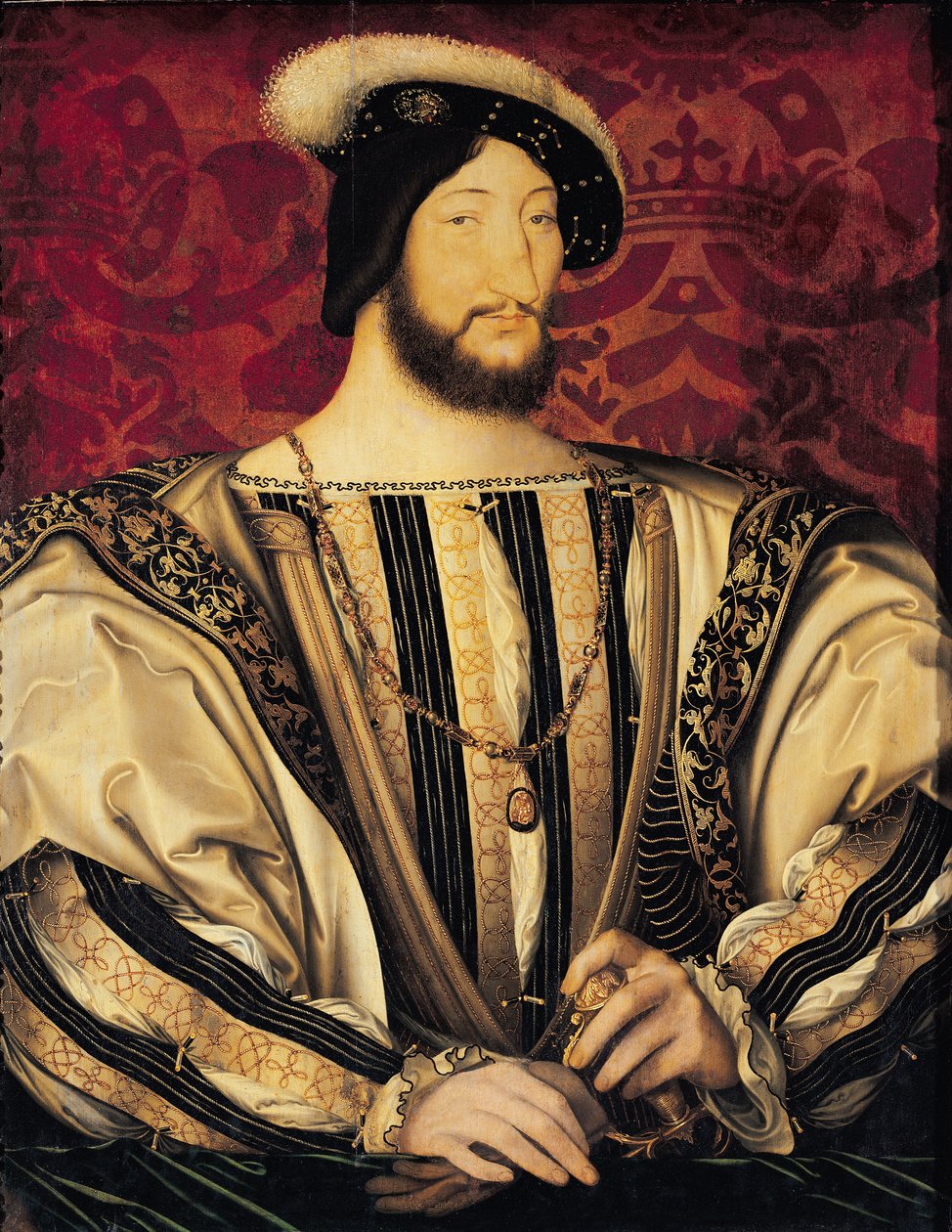 Francois I (1494-1547) door Jean Clouet