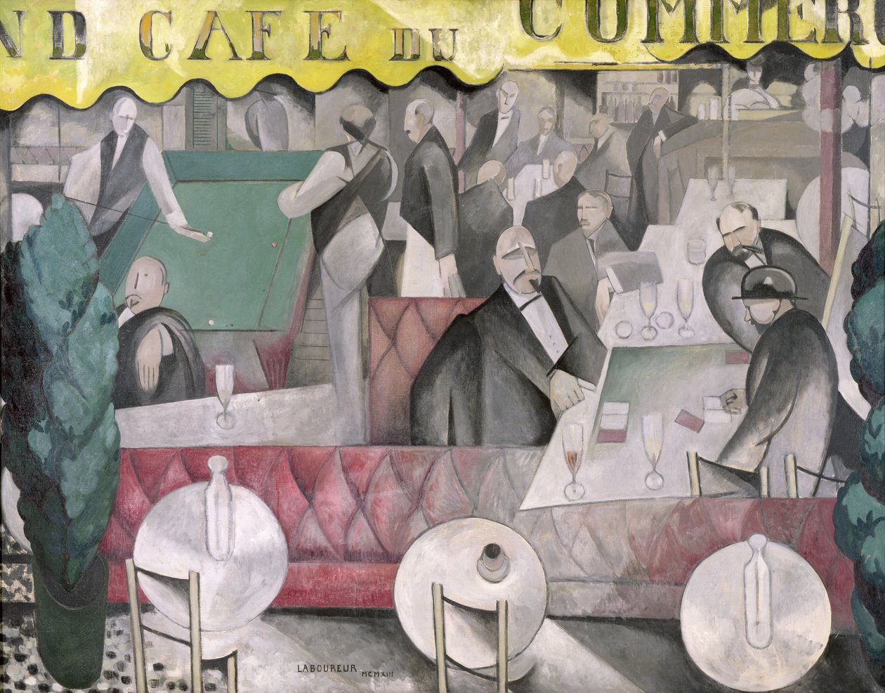 Het Café du Commerce door Jean Emile Laboureur