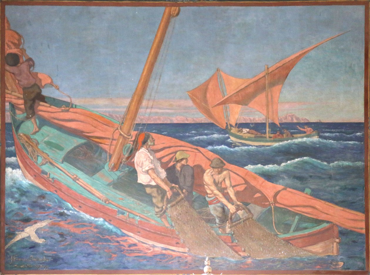 De Visvangst met de Gangui door Jean Francis Auburtin