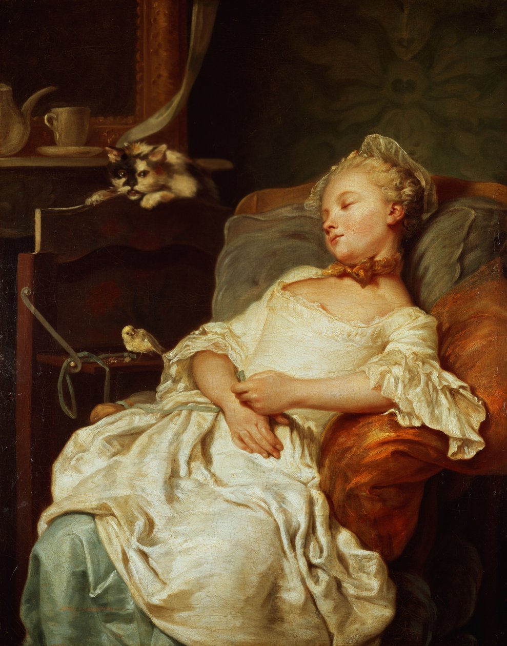De slaper, 1759 door Jean Francois Colson