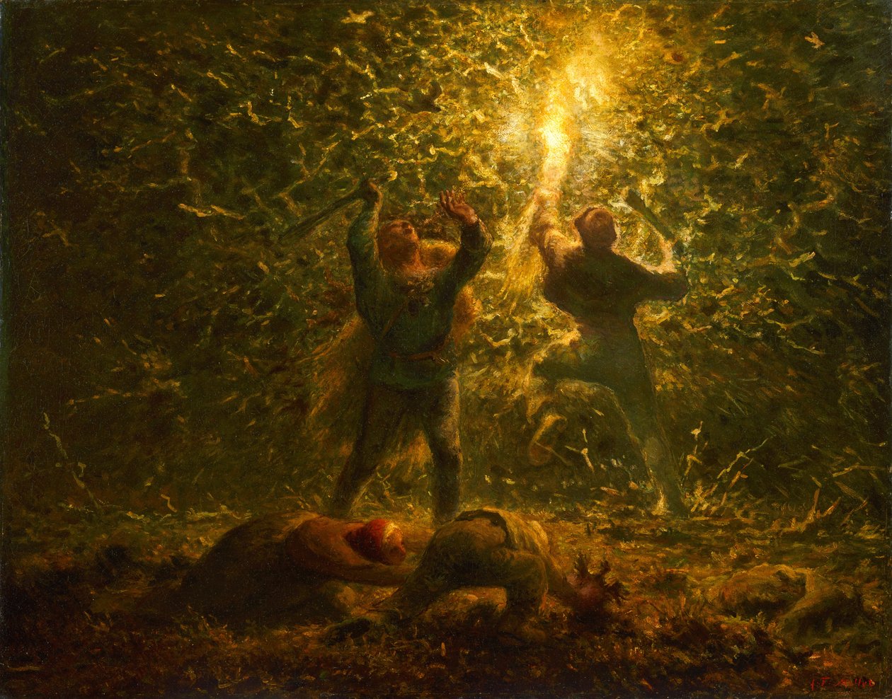 Vogelnesters door Jean Francois Millet