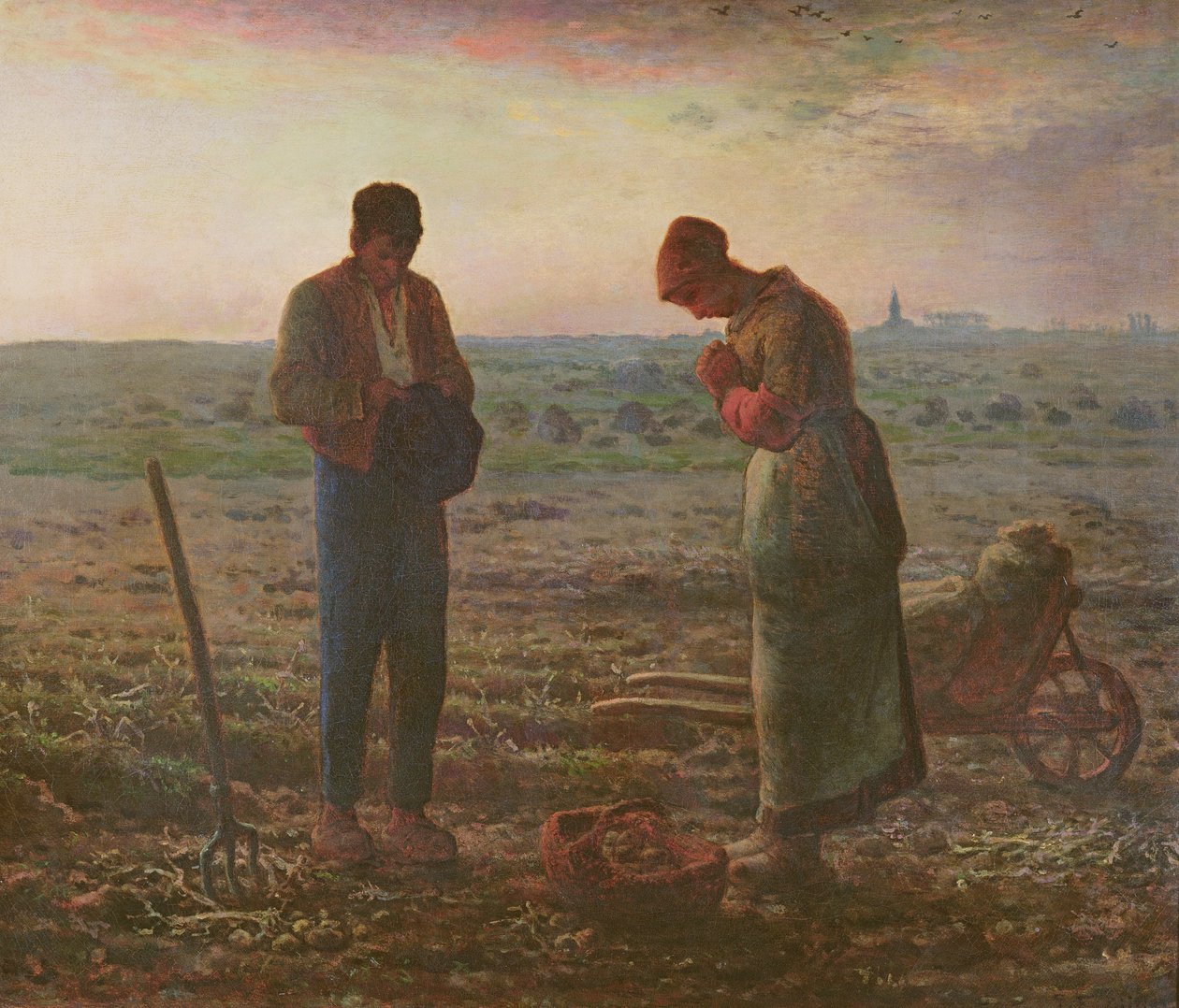 De Angelus door Jean Francois Millet