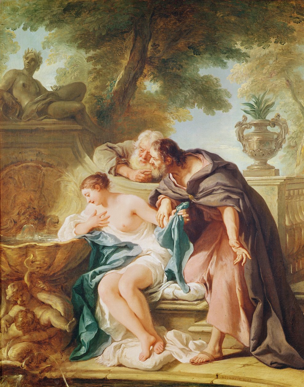 Susanna en de Ouderen, 1727 door Jean François de Troy