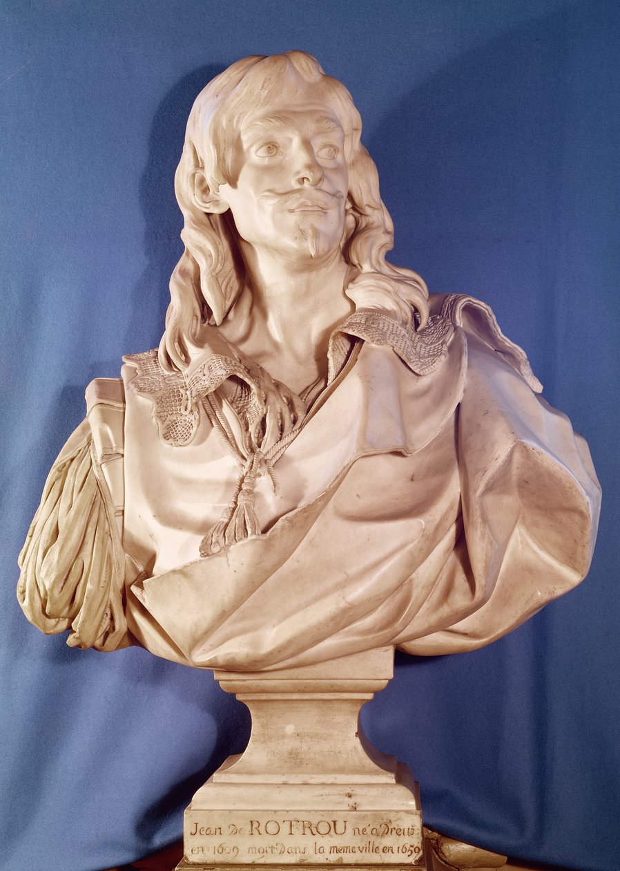 Buste van Jean de Rotrou (1609-50) 1783 door Jean Jacques Caffieri