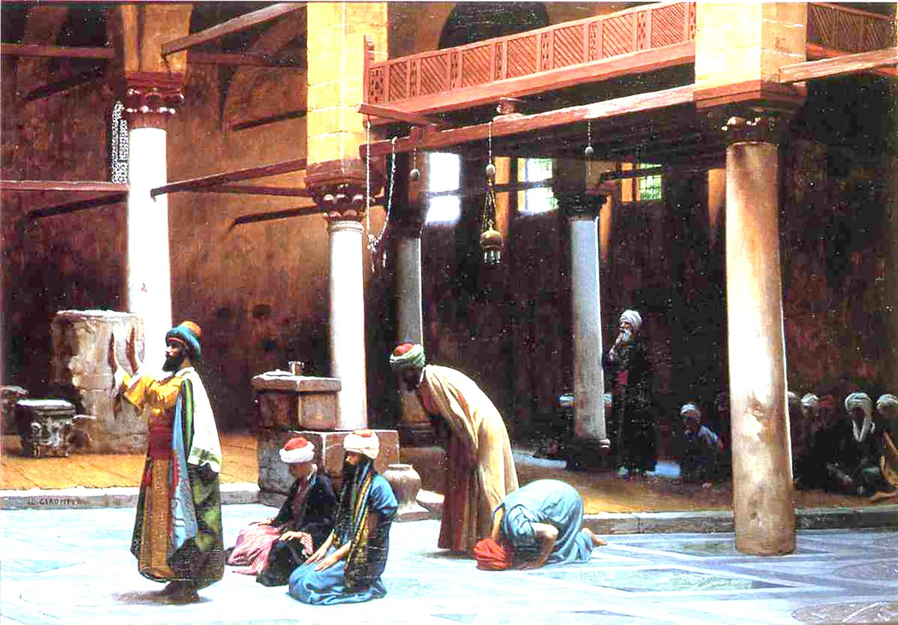 Gebed in een Moskee, 1892 door Jean Leon Gerome