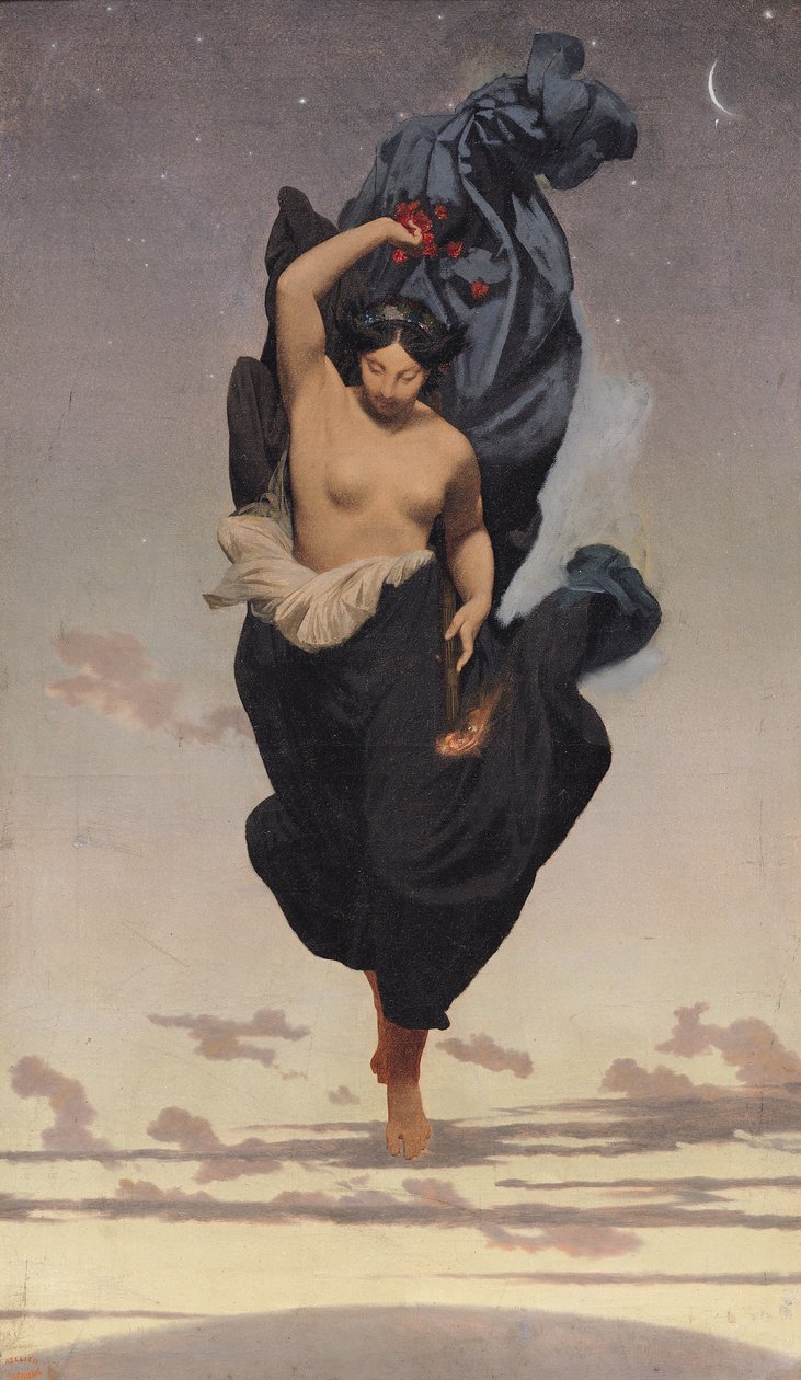 Nacht, c.1850-55 door Jean Leon Gerome