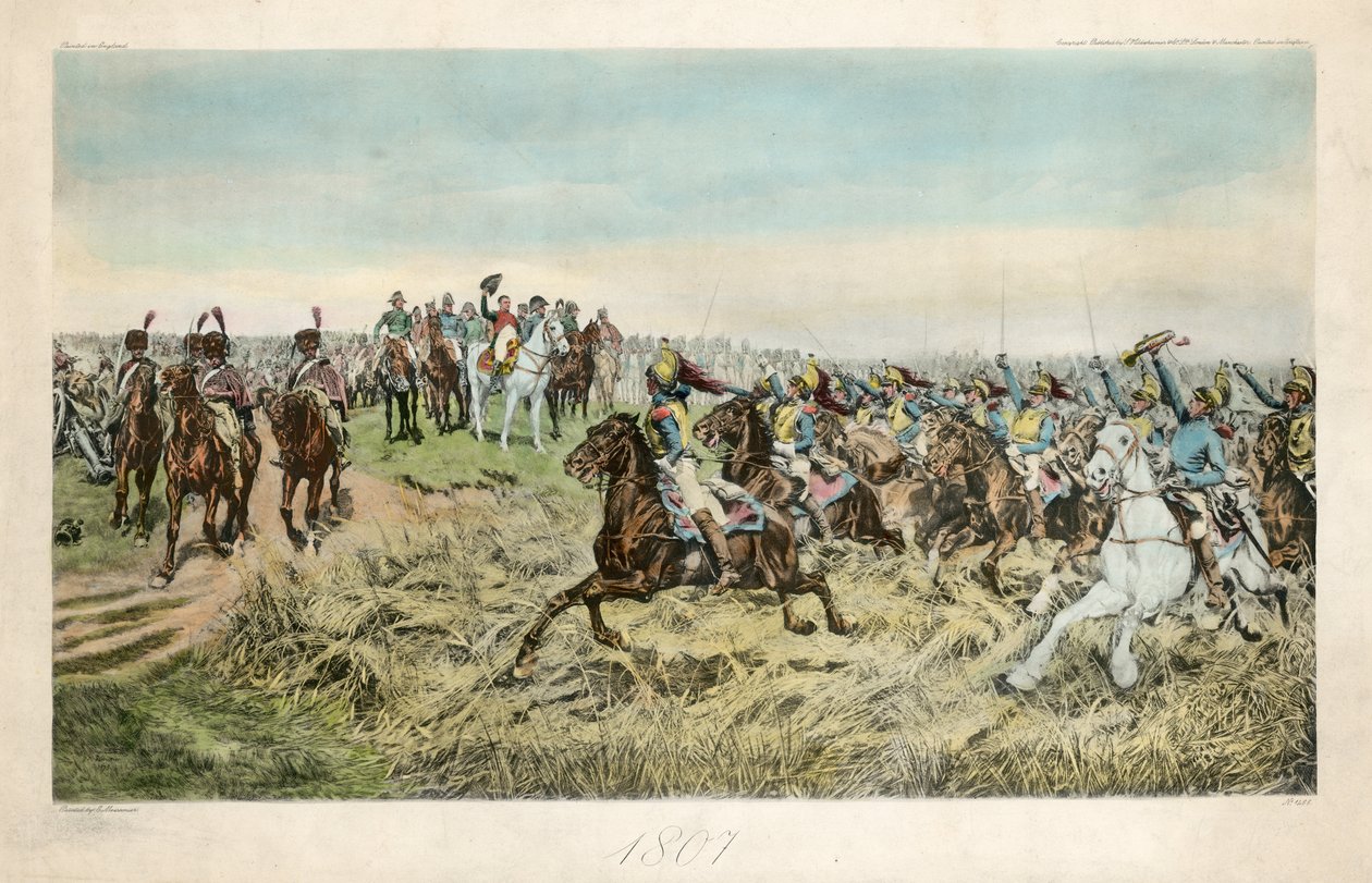 Aanval van de Franse Cuirassiers bij Friedland op 14 juni 1807 door Jean Louis Ernest Meissonier