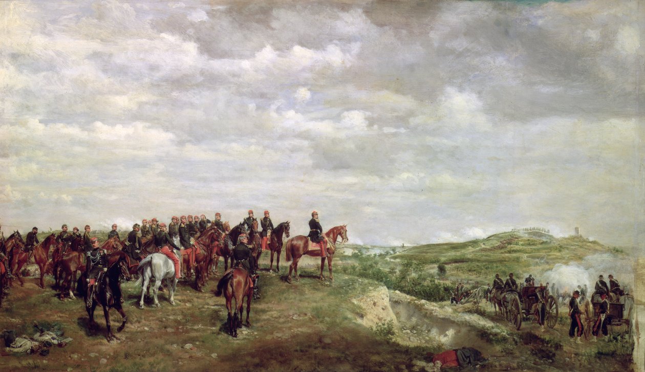 Napoleon III (1808-73) bij de Slag bij Solferino in 1859, 1863 door Jean Louis Ernest Meissonier