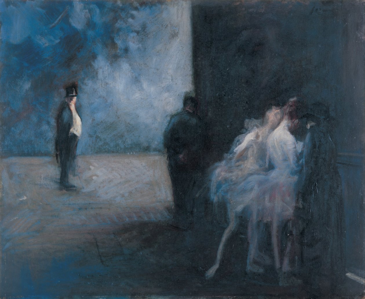 Backstage Symfonie in Blauw door Jean Louis Forain