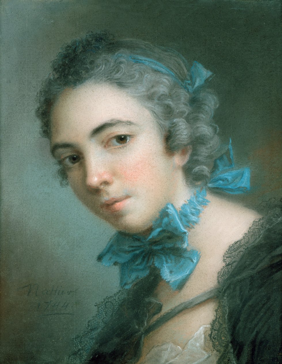 Jong Meisje door Jean Marc Nattier