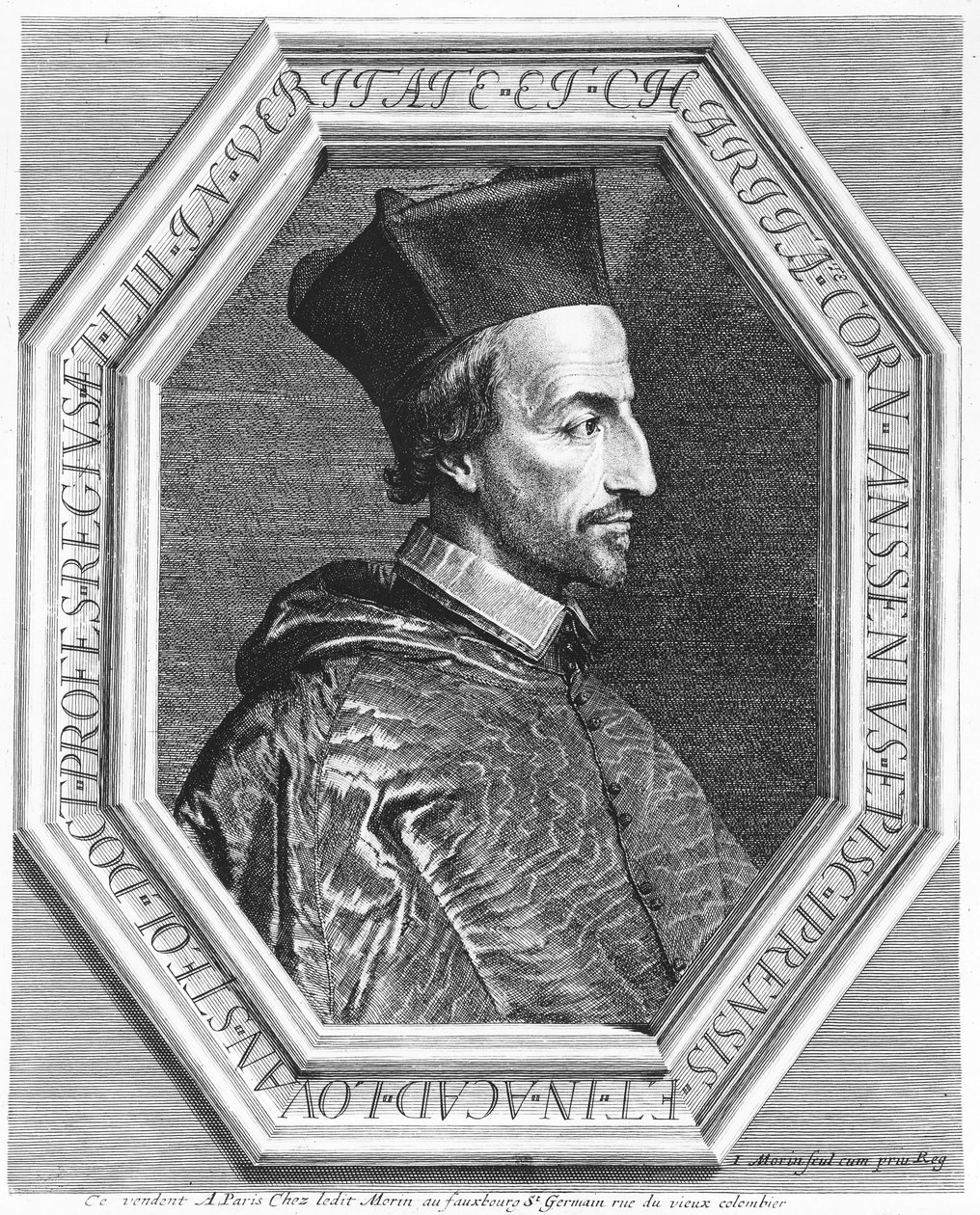 Cornelius Jansen, bisschop van Ieper door Jean Morin