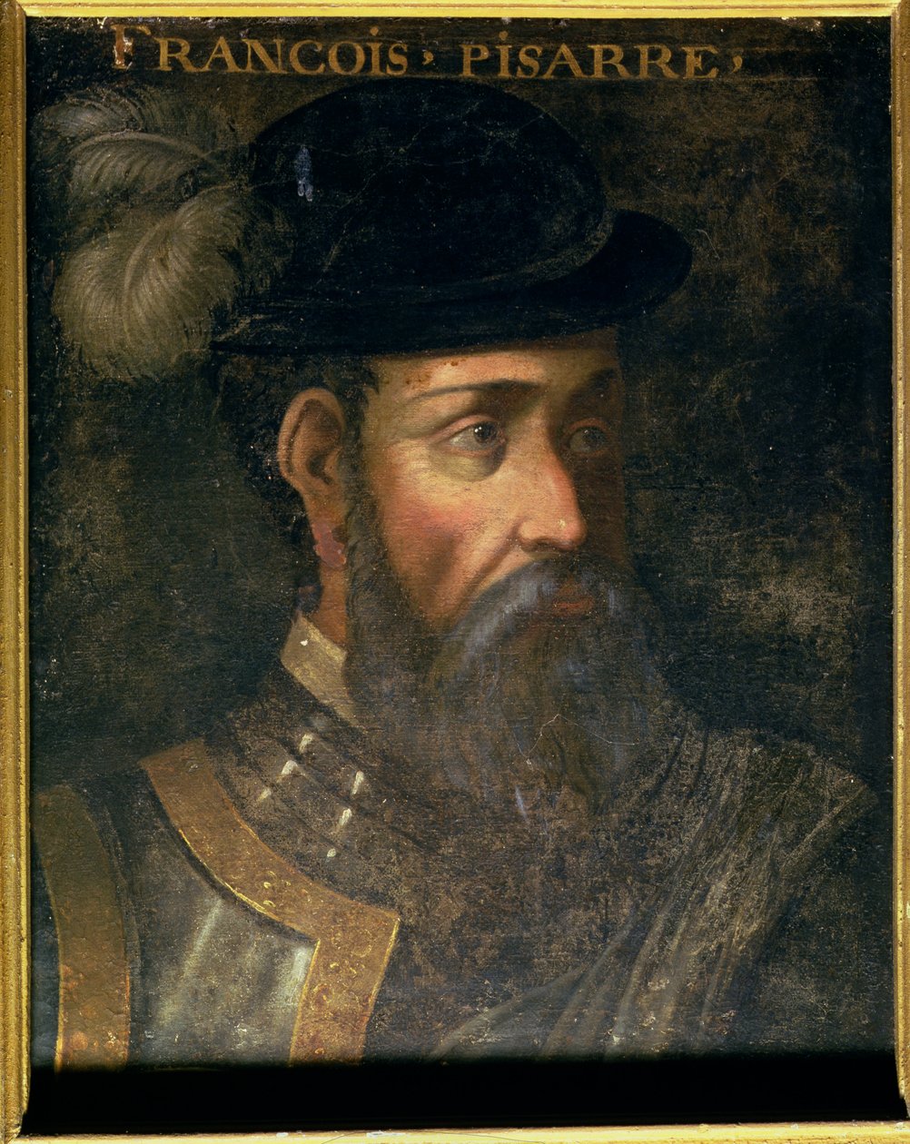 Portret van Francisco Pizarro (c.1478-1541) Spaanse veroveraar van Peru door Jean Laurent Mosnier