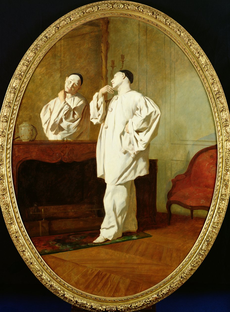 Portret van Charles Deburau (1829-73) door Jean Pezous