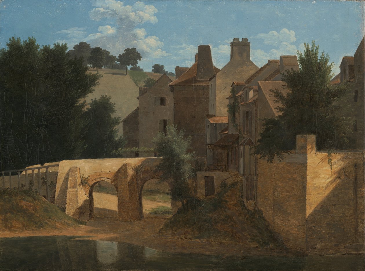 Uitzicht in de Île-de-France door Jean Victor Bertin