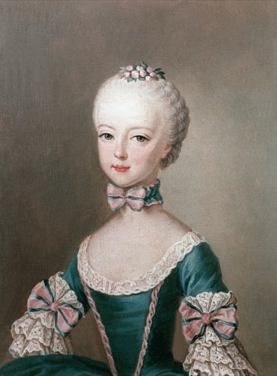 Marie Antoinette (1755-93) dochter van keizer Frans I en Maria Theresia van Oostenrijk, vrouw van Lodewijk XVI van Frankrijk, 1762 door Jean Étienne Liotard