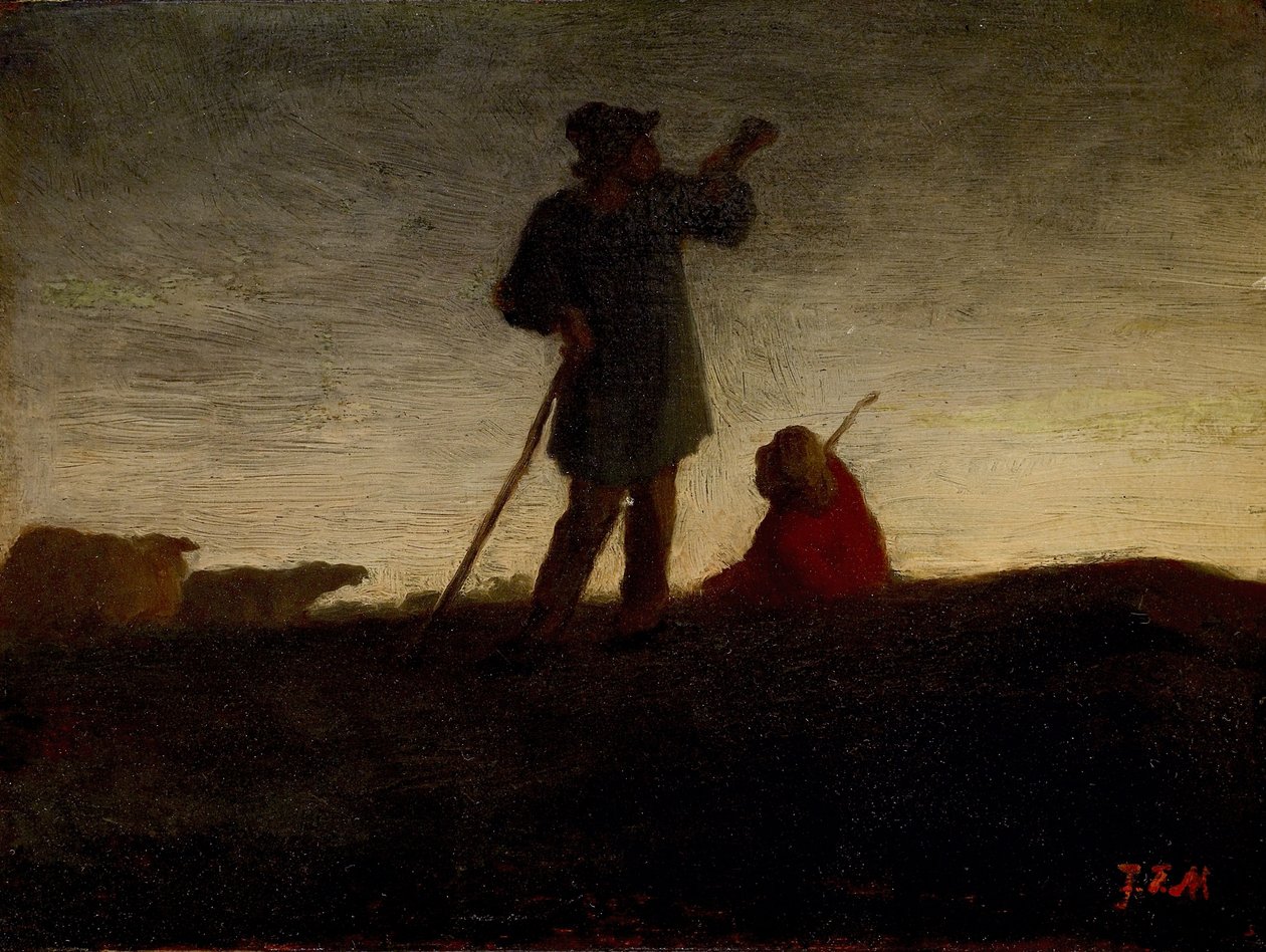 De kudde terugroepen door Jean Francois Millet