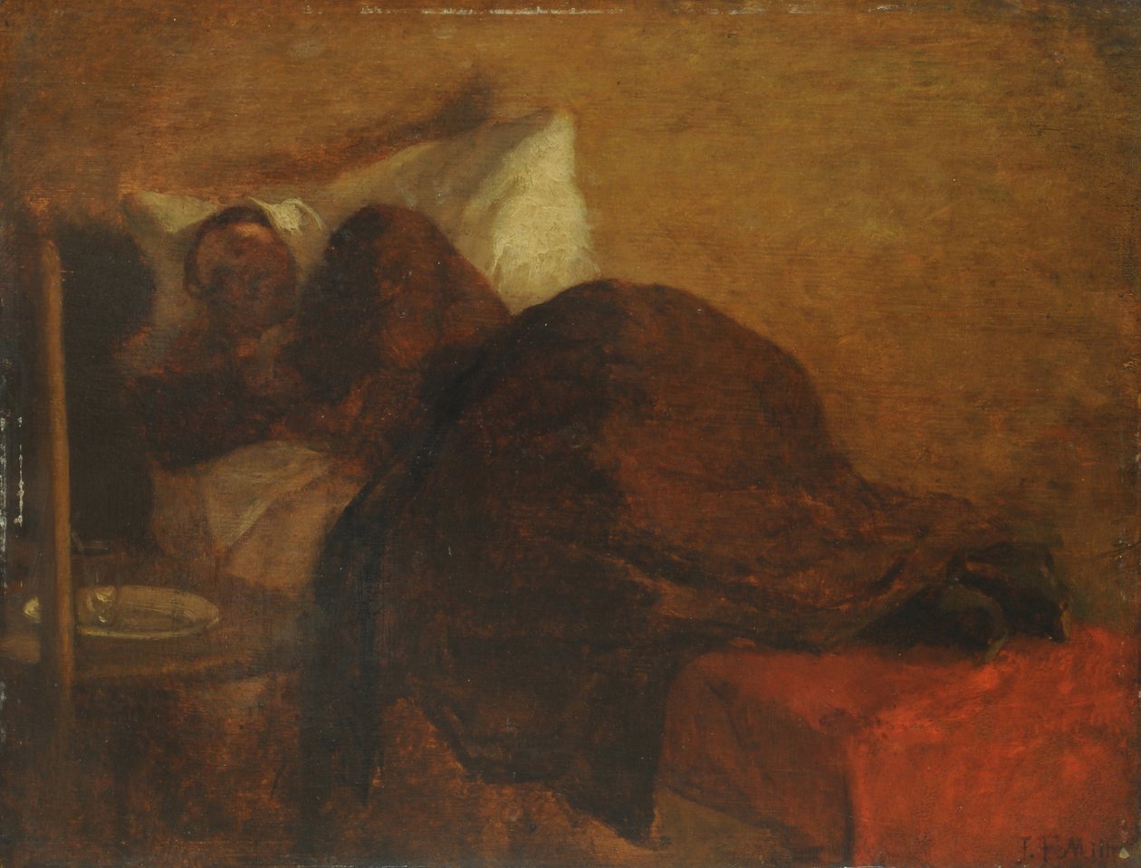 De Vrouw van de Kunstenaar door Jean Francois Millet