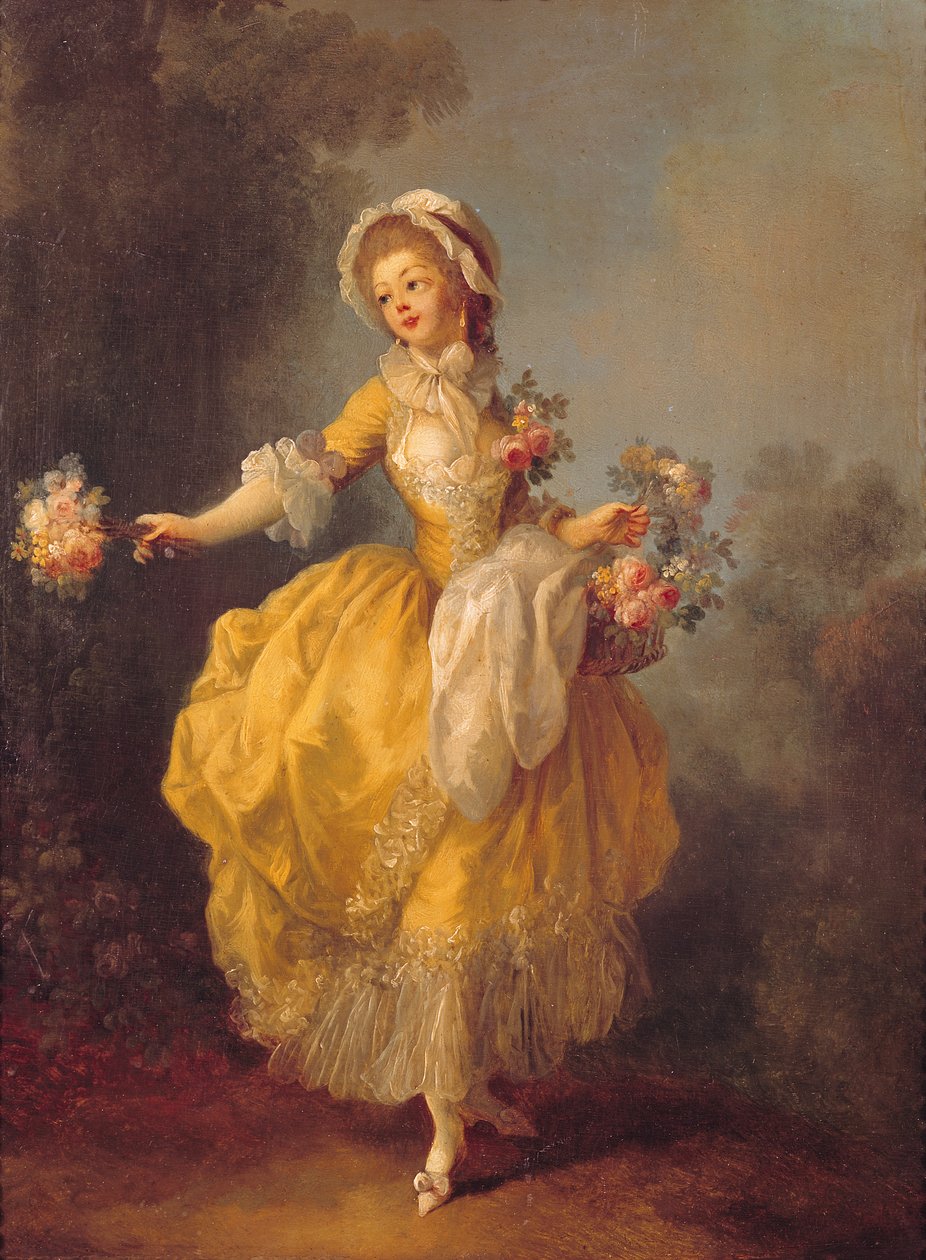 Danseres met een Boeket door Jean Frederic Schall