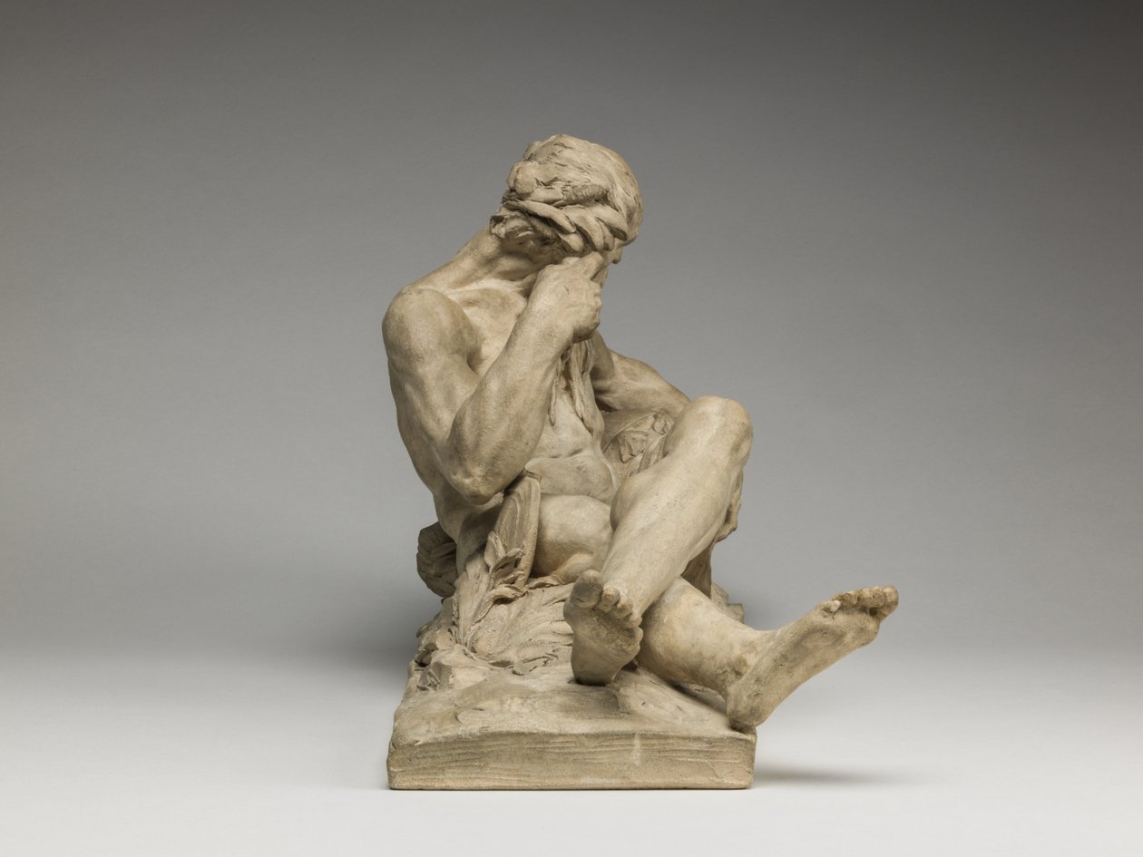 Riviergod, 1755 (terracotta) door Jean Jacques Caffieri