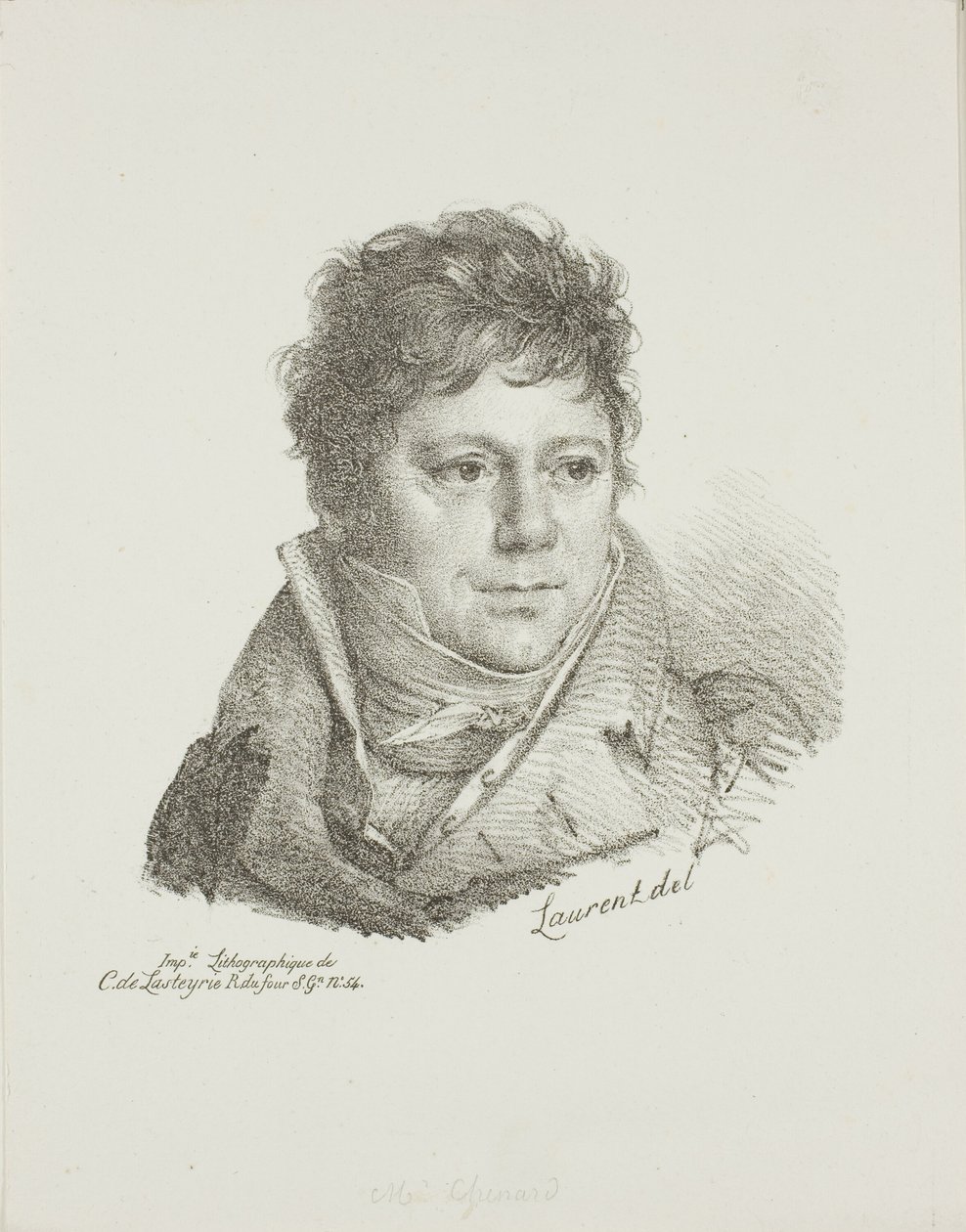 Portret van M. Chenard door Jean Antoine Laurent