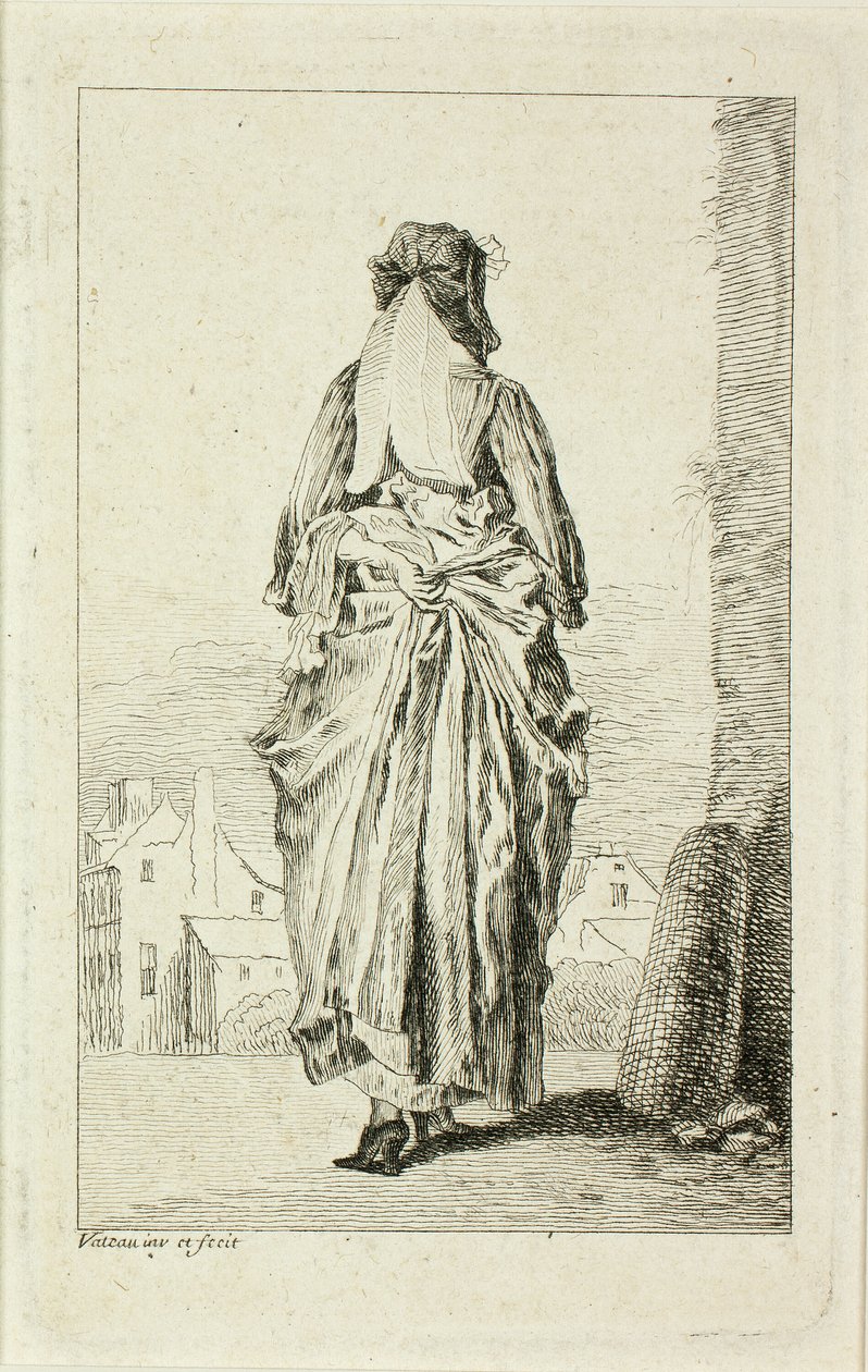 Modefiguren door Jean Antoine Watteau