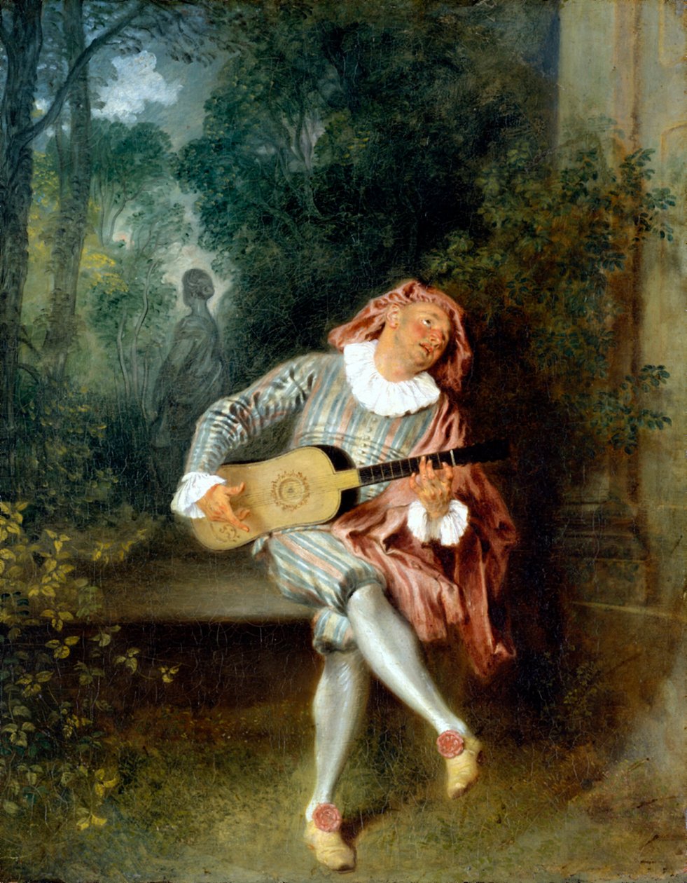 Mezzetin door Jean Antoine Watteau