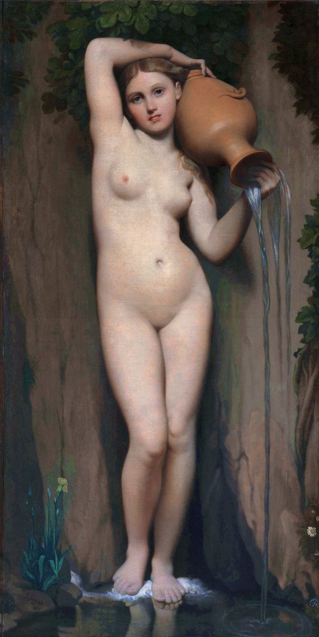 La Source door Jean Auguste Dominique Ingres